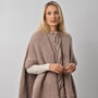 Anna Lou In Mink Poncho Easy Knitting Kit, thumbnail 2 of 9