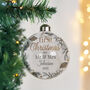 Personalised First Christmas As Glass Bauble, thumbnail 3 of 3