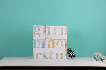 Map Alphabet Luxury Gift Wrapping Paper, 3 of 3