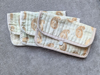 Colourful Handmade Quilted Kalamkari Pouches, 3 of 10