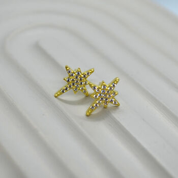 Northern Star Polaris Stud Earring In Sterling Silver, 8 of 11