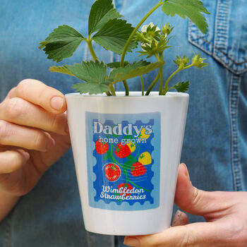 Father's Day Gift : Wimbledon Strawberries Plant Pot, 2 of 4