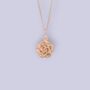 Tiny Rose Necklace In 18ct Rose Gold Plated Silver, thumbnail 6 of 12