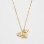 Resting Fawn Gold Chain Necklace, thumbnail 4 of 8