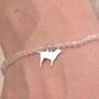 Labrador Silhouette Crystal Bracelet Personalised, thumbnail 1 of 5