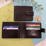 Vintage Personalised Bifold Leather Wallet, thumbnail 10 of 11