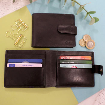 Vintage Personalised Bifold Leather Wallet, 10 of 11