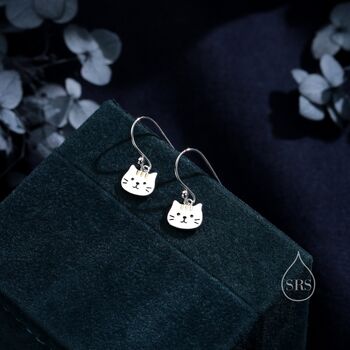 Super Cute Cat Drop Hook Earrings, 6 of 11