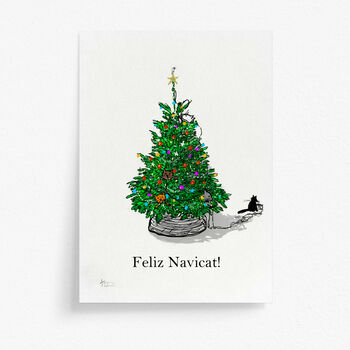 Personalised 'Cats In The Tree' Christmas Card, 5 of 6