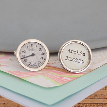 Personalised Special Time Cufflinks, 3 of 6