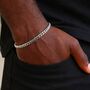 Sterling Silver Flat Curb Chain Bracelet – 4mm, thumbnail 1 of 6
