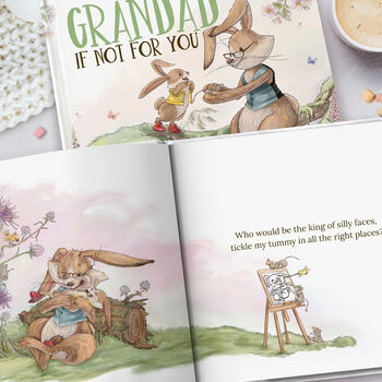 Personalised Grandad Keepsake Book, 'If Not For You', 4 of 10