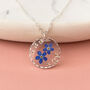 Handmade Forget Me Not Flower Resin Necklace – Delicate Floral Pendant, thumbnail 1 of 6