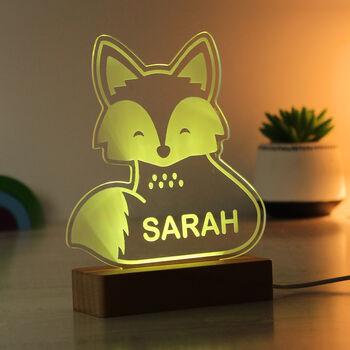 Personalised Fox LED Night Light, 12 of 12