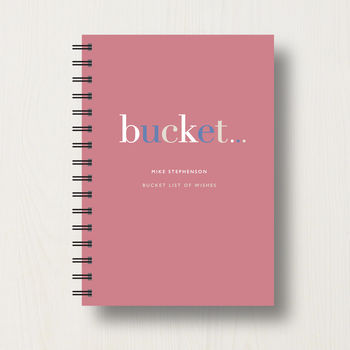 Personalised 'Bucket' List Journal Or Notebook, 10 of 11