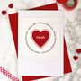 Heart Personalised Wedding Anniversary Card, thumbnail 1 of 4