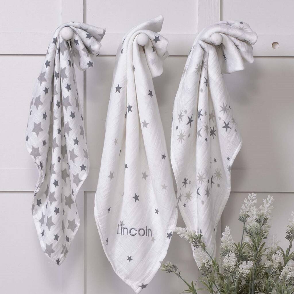 personalised muslin squares