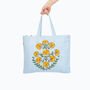 Zareen Recycled Cotton Beach Tote Bag, thumbnail 2 of 3
