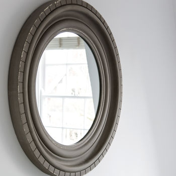 Wilton Grey Round Mirror, 2 of 3