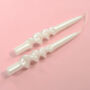 G Decor Pearl Set Of Two Hand Dipped Dinner Candles, thumbnail 1 of 3