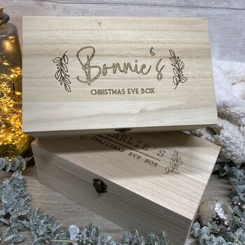 Personalised Engraved Christmas Eve Box Style Three, 10 of 10