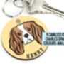 Cavalier King Charles Spaniel Keyring, thumbnail 1 of 6