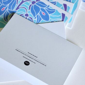 Scottish Bluebells Notecards Set Of Eight Notecards And Envelopes, 6 of 10