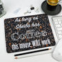 Personalised Coffee Bean Mouse Mat, thumbnail 1 of 1