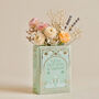 Green Book Shaped Ceramic Flower Vase With Gold Finish, thumbnail 1 of 9