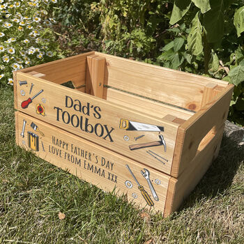 Personalised Tool Box Storage Crate, 3 of 3