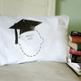Graduation Gift Mortar Board Personalised Pillowcase, thumbnail 1 of 2