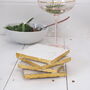 Marble And Gold Drink Coasters Set Of Four, thumbnail 1 of 9