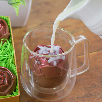 Bouquet Of Six Red Rose Hot Chocolate Bombs, 3 of 3