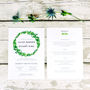 White Floral And Foliage Wedding Invitation, thumbnail 2 of 2