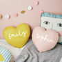 Children's Personalised Heart Name Cushion, thumbnail 1 of 2