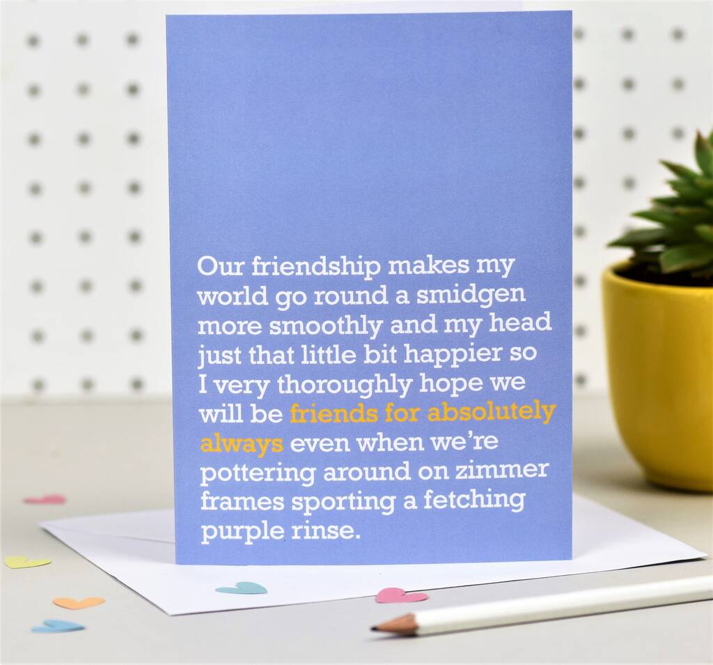 Friends For Absolutely Always : Card For Forever Friend, 1 of 4