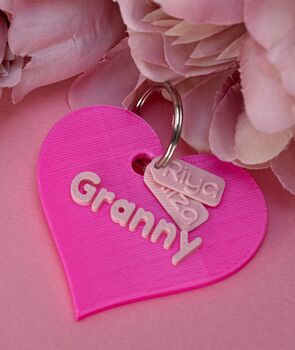 Mother's Day Heart Keyring With Tags, 2 of 2
