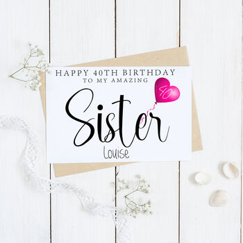 Personalised Sister Birthday Card, 2 of 2