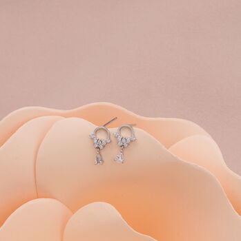 Terrarium Bottle 'Bridesmaid' Crystal Hanging Earrings, 4 of 8