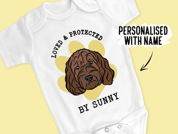 Cockapoo Name Baby Onesie, 2 of 6