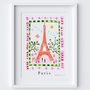 Eiffel Tower, Paris French Landmark Travel Print, thumbnail 3 of 3