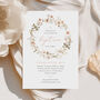 Pink Floral Personalised Baptism Invitation, thumbnail 1 of 3