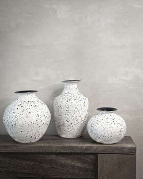 Set Of Three Monochrome Single Stem Mini Bud Vases, 11 of 12