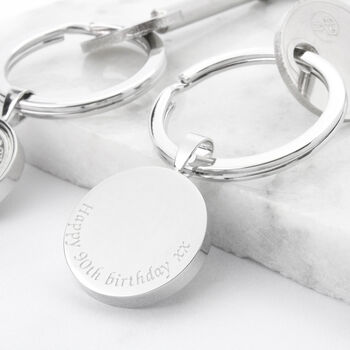 Personalised 1934 90th Birthday Sixpence Keyring, 3 of 9
