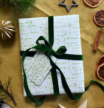 Christmas Written Fun Sayings Wrapping Paper Set, 10 of 10