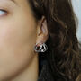 Sterling Silver Swirly Studs, thumbnail 1 of 4