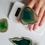 Green Agate Stone Phone Holder Grip, thumbnail 6 of 6