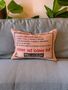 Small Jute 'Come In' Quote Cushion, thumbnail 1 of 3