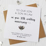 10th Wedding Anniversary Card With Tin Heart, thumbnail 4 of 8