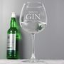 Personalised Engraved Gin Balloon Glass, thumbnail 1 of 3